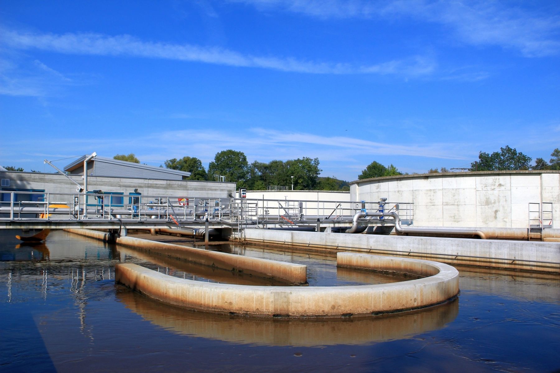 Wastewater treatment plant infrastructure